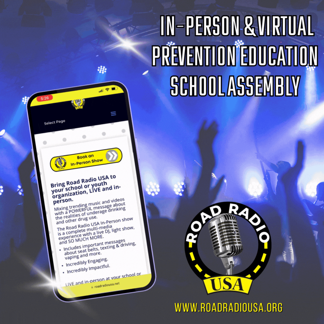 FREE  In-Person & Virtual<br />
prevention education<br />
school assembly. Book Now!