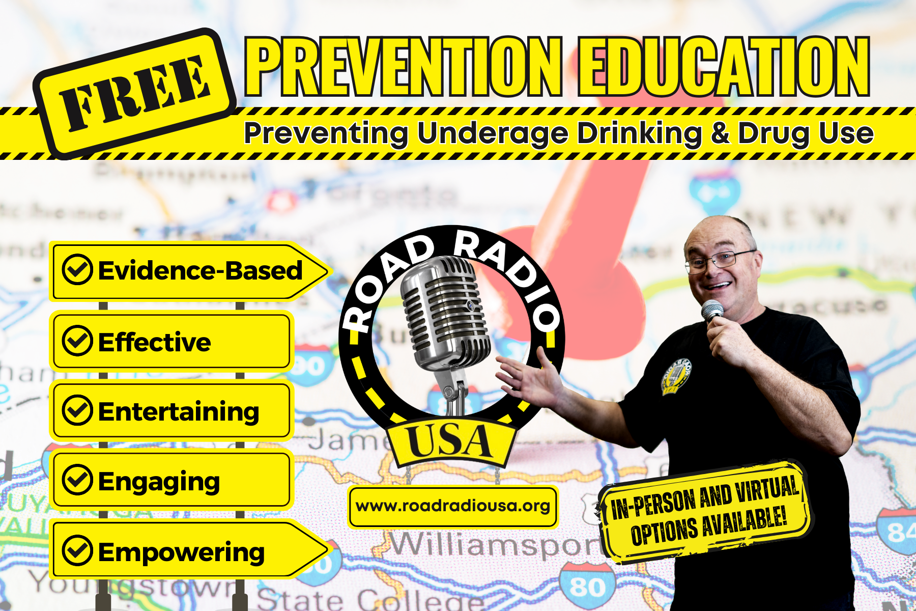 Road Radio USA is Prevention Education that WORKS!